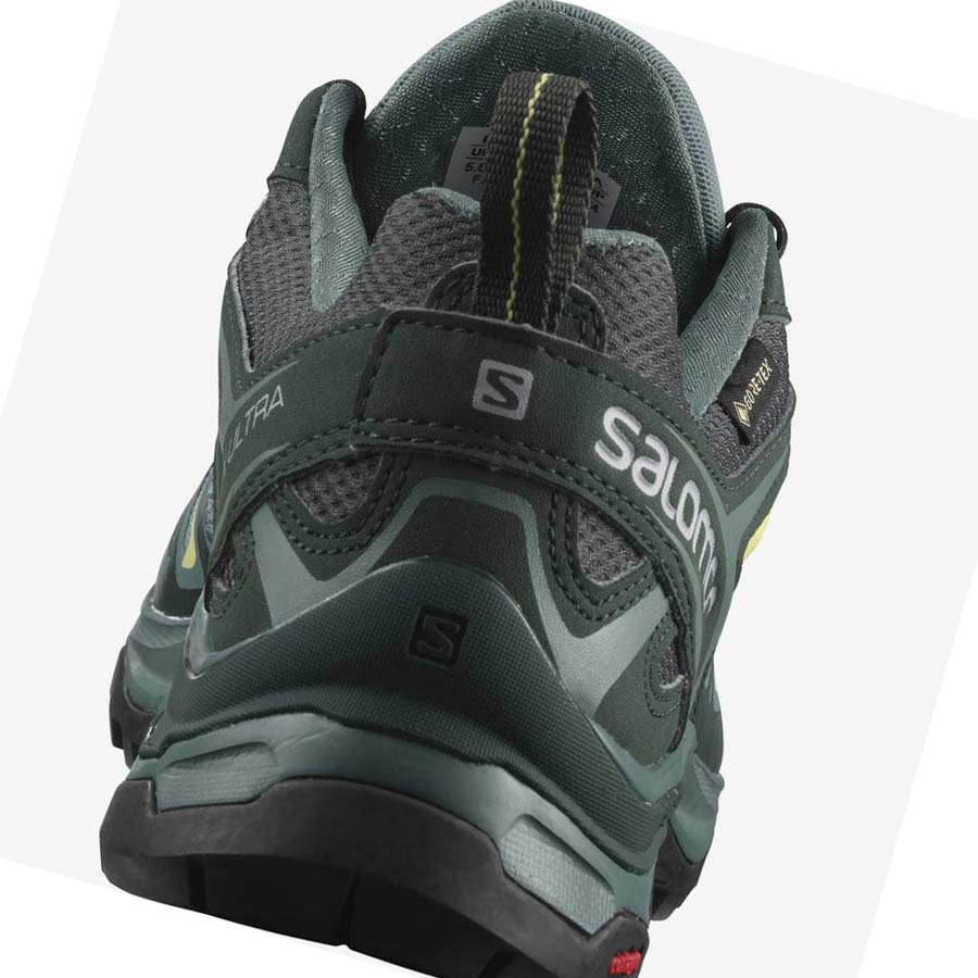 Tenis Senderismo Salomon WoX ULTRA 3 GORE-TEX Mujer Verdes | MX 2832CTV